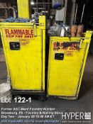 Lot of (2) SECURALL A310 Safety Storage Cabinet, 16 Gallon Capacity, NFPA/OSHA Compliant