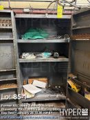 Industrial Metal Storage Cabinet, Gray, 3 Main Shelves