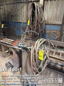 Welding Hose Reel Cart, 4 Wheels, Red & Green Hoses