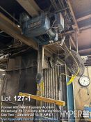 Shaw-Box Electric Wire Rope Hoist, 2 Ton Capacity, 460V 3-Phase