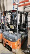 Toyota 8FBE18U Electric Forklift, 3,500 lbs Capacity