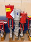 (1) Lot of (3) ORBINOX 10'' Knife gate valves, 150 (psi) part # 90180875 (Loc. Bldg 16 Warehouse