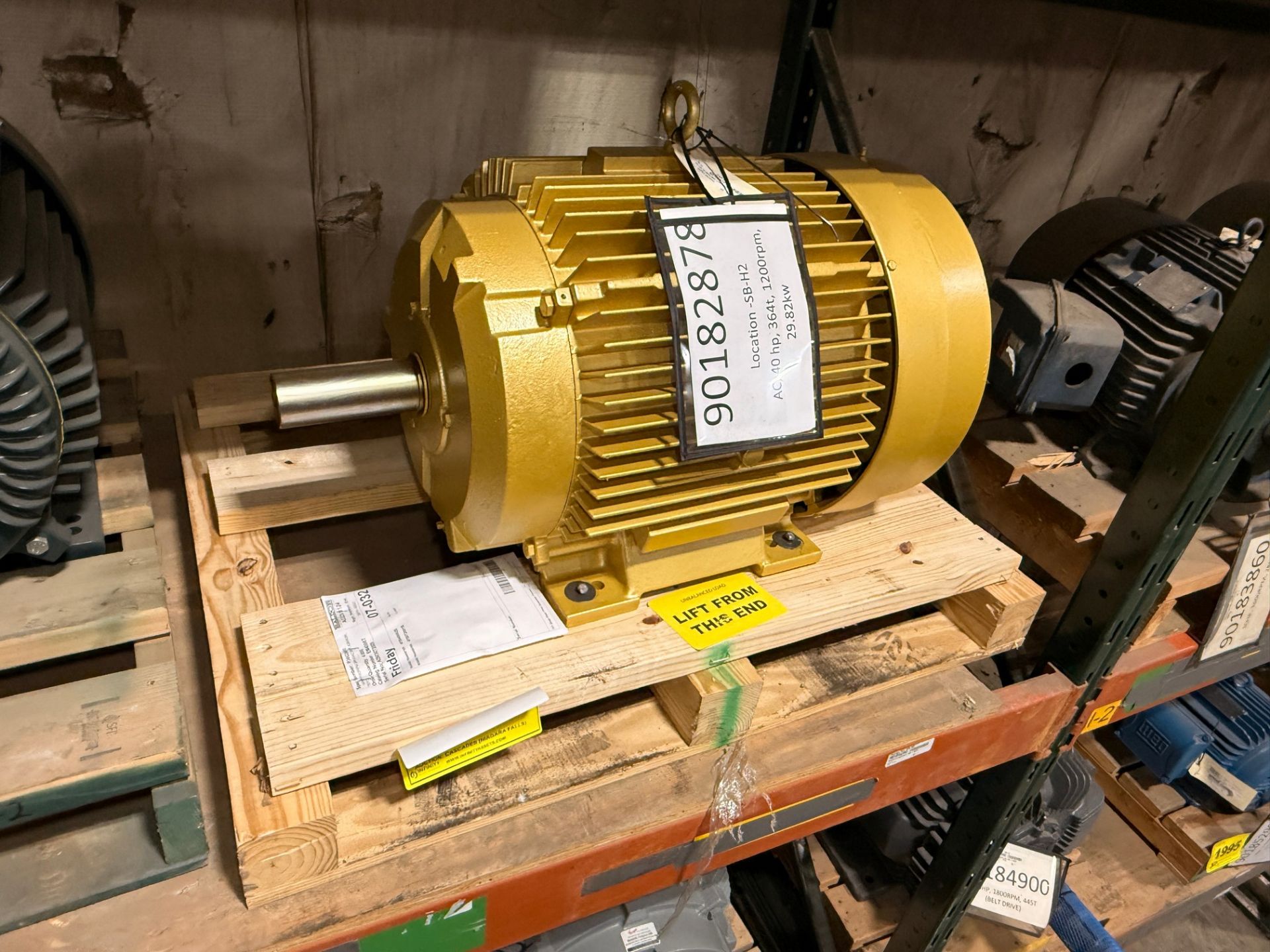 AC 40HP MOTOR, 364T FRAME, 1,200 RPM, 29.82KW (90182878)