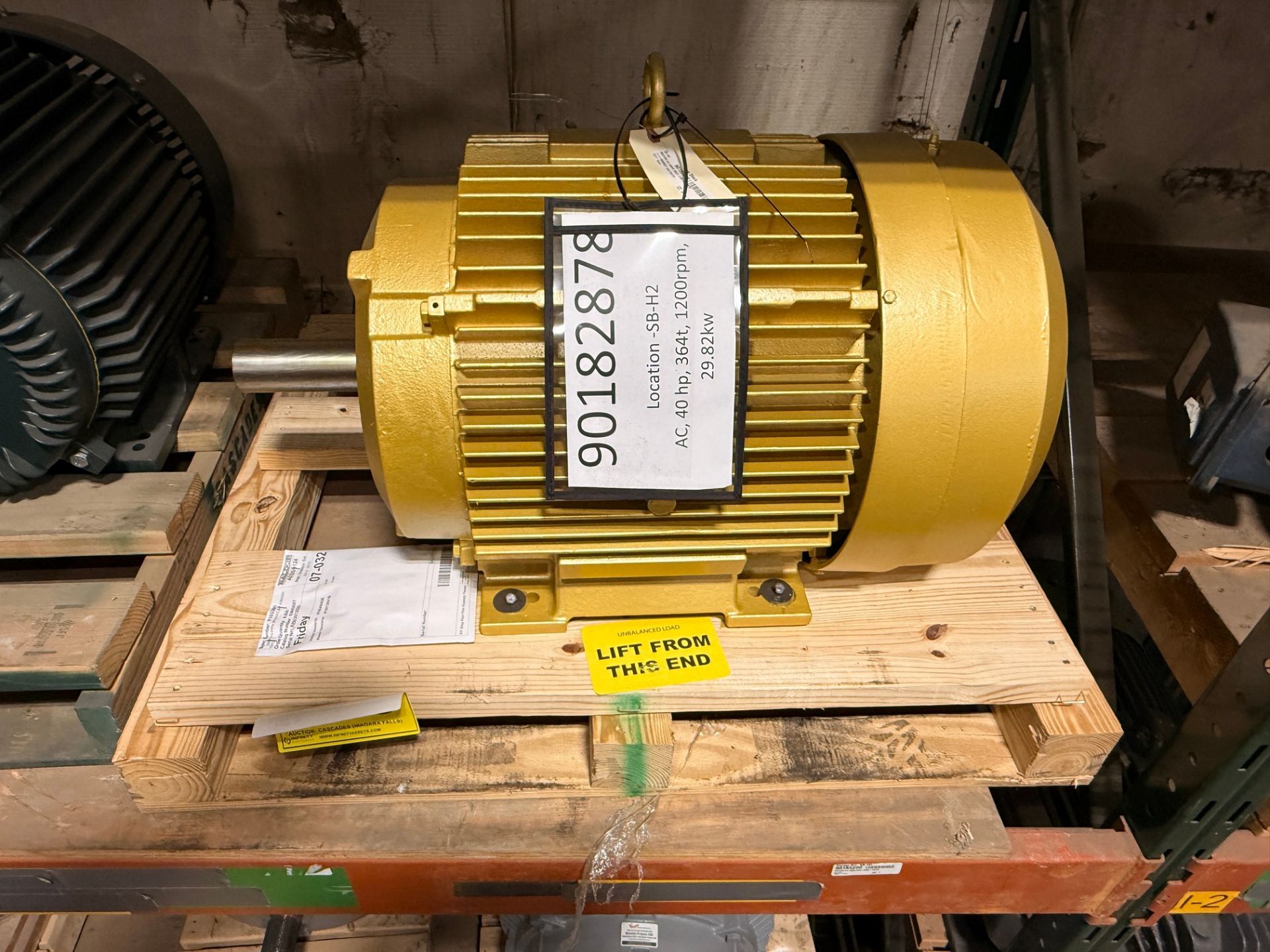 AC 40HP MOTOR, 364T FRAME, 1,200 RPM, 29.82KW (90182878)