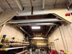 1-Ton Overhead Crane Equipped w/ 1-Ton Manual Chain Hoist & Rail (Loc. Bldg 16 Warehouse Store)