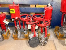 (1) Lot of (2) 6'' ORBINOX Automated gate valves w/ (4) 6'' Bi-Directional gate valves, part #