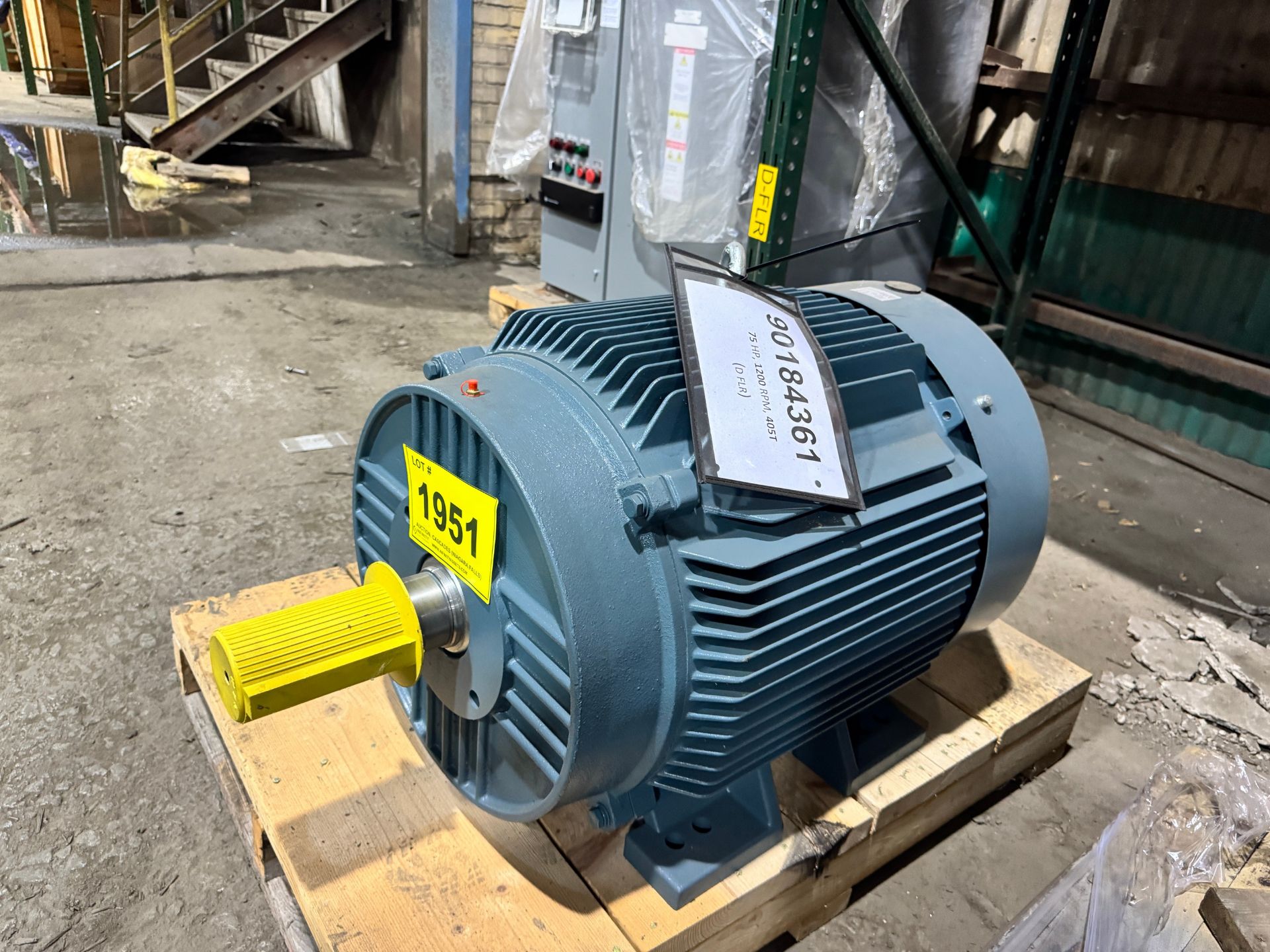 JLEM JMN-405-6 75HP, 1200 (RPM), Frame: 405T, 230/460V, 3Phase, IBM ...