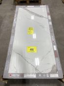 LOT OF (8) PRESTIGE STATUARIO BOOKMATCH B. 30" X 60" TILE (100) S.F. (SUBJECT TO BULK BID LOT 21A)