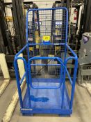 2019 CONWAY MODEL 36X36WP, 800 LB FORKLIFT SAFETY MAN CAGE, (NOTE: BACK REST BENT) S/N 503677