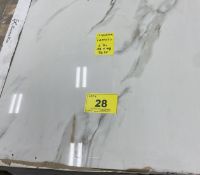 LOT OF (6) CALACATTA LAPPATO 48" X 48" TILE, (96) S.F. (SUBJECT TO BULK BID LOT 21A)