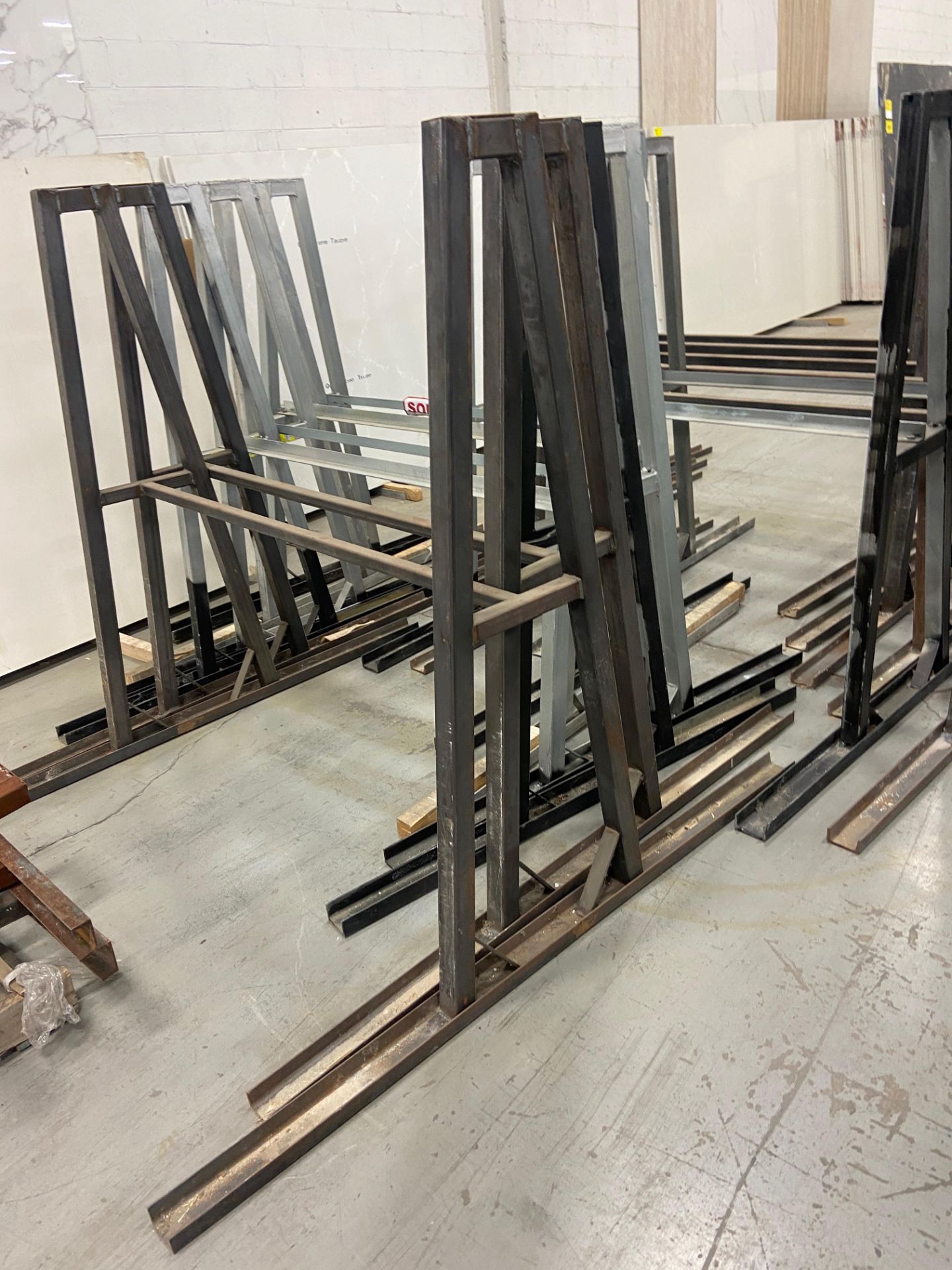 LOT OF APPROX. (25) SLAB RACKS
