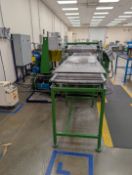 IRM Rolling Mill Machine W/ (2) Roller Conveyors 92-1/2" x 24" Feed Space