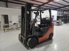 Toyota 8FGCU25 Forklift w/ 2 Stage Mast & Digital Speedometer; 1,500lb Capacity, 12,207.7 Hours