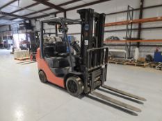 Toyota 8FGCU25 Forklift w/ Side Shift, Clamp, 2 Stage Mast; 4,800lb Capacity, 10,753 Hours