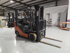 Toyota 8FGCU25 Forklift w/ Side Shift, 2 Stage Mast; 4,500lb Capacity, 12,451.1 Hours
