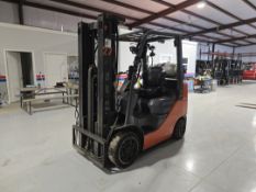 Toyota 8FGCU25 Forklift w/ Side Shift, 2 Stage Mast & Digital Speedometer; 4,500lb Capacity, 12,