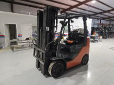 Toyota 8FGCU25 Forklift w/ 3 Stage Mast; 1,450lb Capacity, 10,160.7 Hours