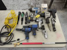 LOT Asst. Pneumatic Tools on Bench