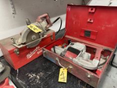 LOT Milwaukee HD Circ. Saw w/ Case, Milwaukee #6230 Hand band Saw w/ Case