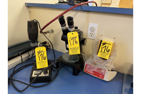 Bausch & Lamb Microscope w/ Lightsource and #709 Static Sensor