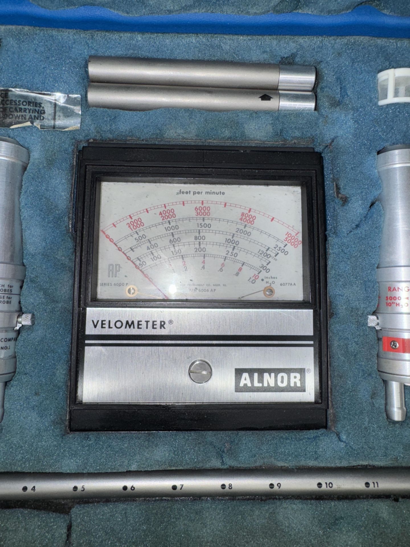 Velometer Cabling LOT (2) Alnor Velometers in Cases