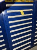 Fastenal 11 Drawer Parts Cabinet with Fuses, Fittings, Nuts, Contactors, Relays