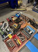Asst. Centers, Eye Bolts, Reamers, Chucks, Tooling, Cutters, Collets, Pliers Etc. on Pallet