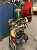 Oxy-Acet Cart with Hose, Torch, Gages (NO TANKS)