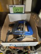 BOX OF ASSORTED C-CLAMPS