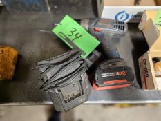 BOSCH CORDLESS DRILL W/CHARGER AND 2 BATTERIES