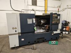 2013 YOU-JI CNC TURNING CENTER, MODEL YH-28/105, 220V, 40KVA, 4 3/4 IN. BORE, FANUC SERIES OI-TD