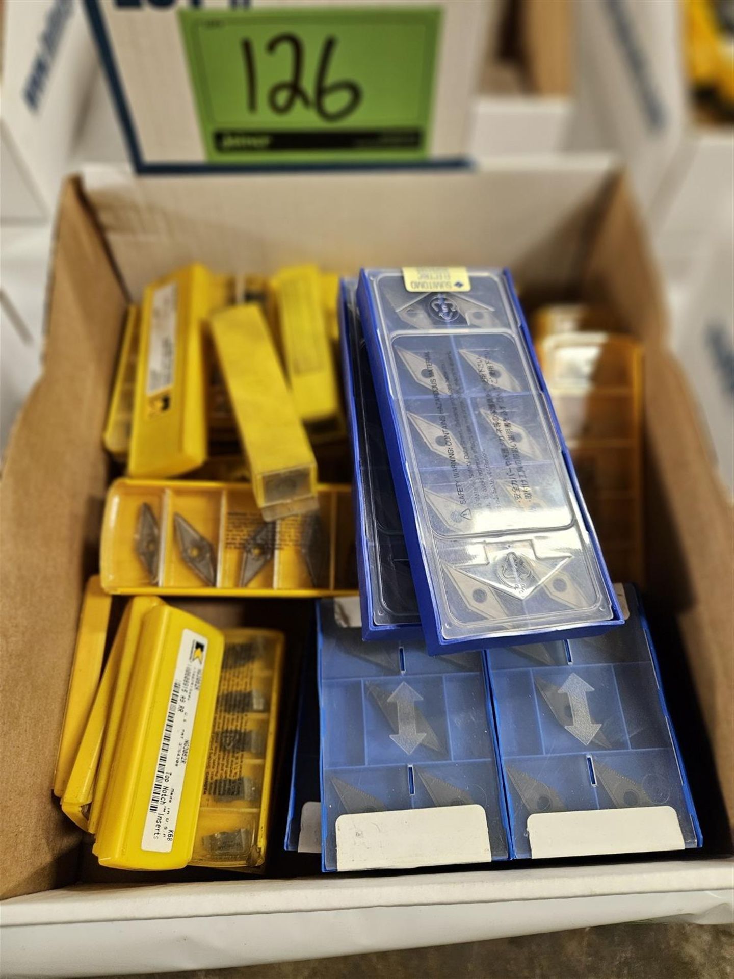 Cutter Insert Box BOX OF ASSORTED CARBIDE INSERT CUTTERS