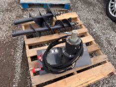 Land Honor Mini Skid Steer Auger w/ 2 Bits, 8" & 12"