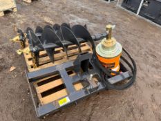 Land Honor Skid Steer Auger w/ 2 Bits, 18" & 12"