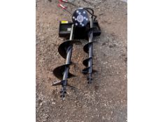 IRANCH Mini Skid Steer Auger w/ 2 Bits
