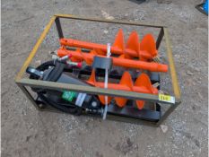 RayTree Skid Steer Auger w/ 3 Bits