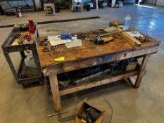 Work Bench & Cart w/ contents