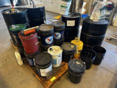 New & Used Oils, gas tank & drums.