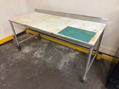 3-SECTION CUTTING BOARD TOP TABLE