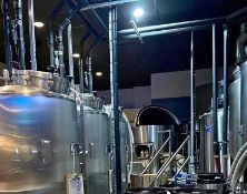 2016 PRISTINE (3) VESSEL BREWHOUSE SYSTEM 7 BBL BATCH PRODUCTION CAPACITY