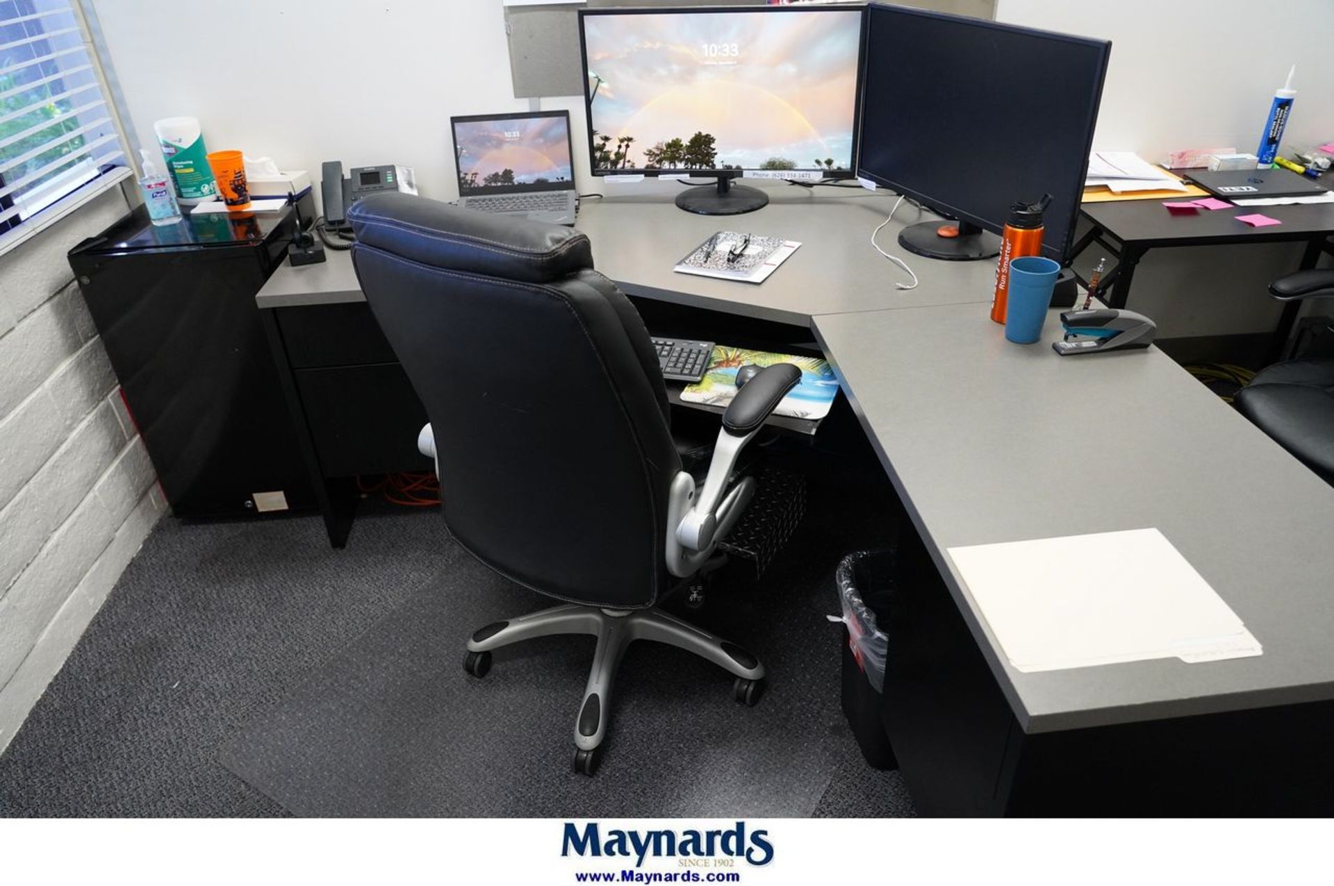 Contents of Office Contents to Include : L-Shape Office Desk, (1 ...