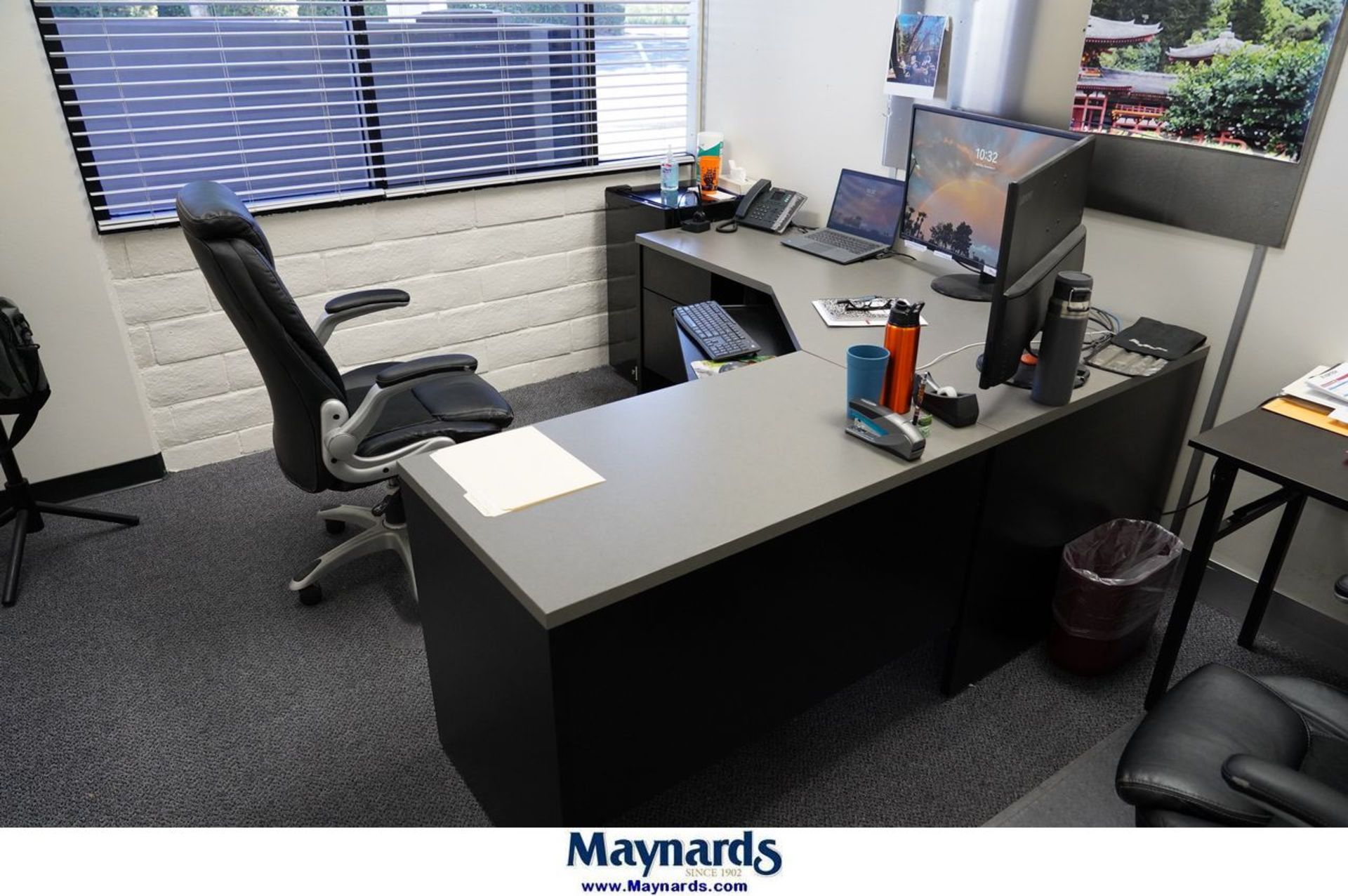 Contents of Office Contents to Include : L-Shape Office Desk, (1 ...