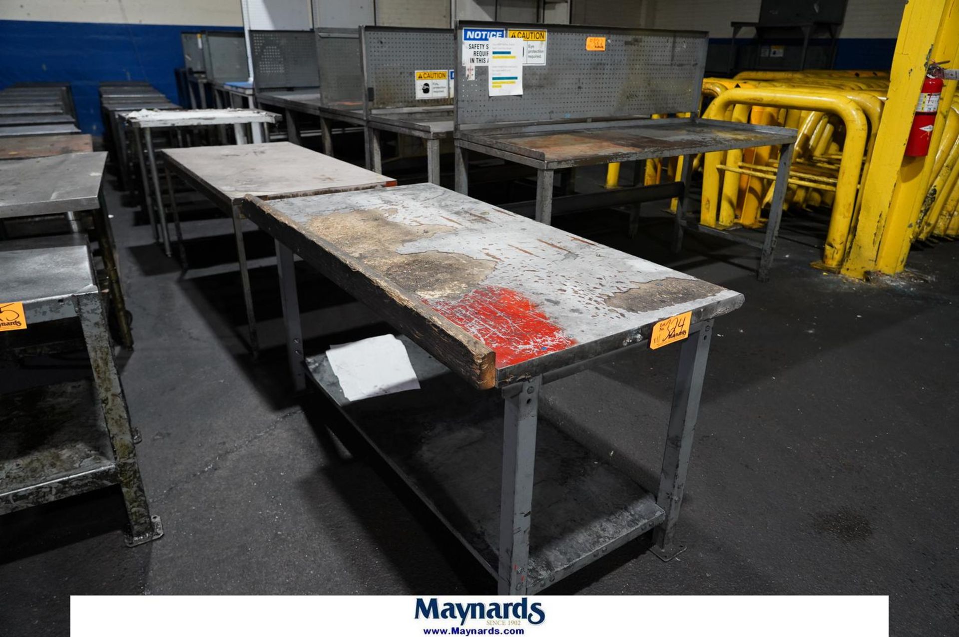 { Choice of lots: 324, 325 } (10) Assorted Tables in (1) Row
