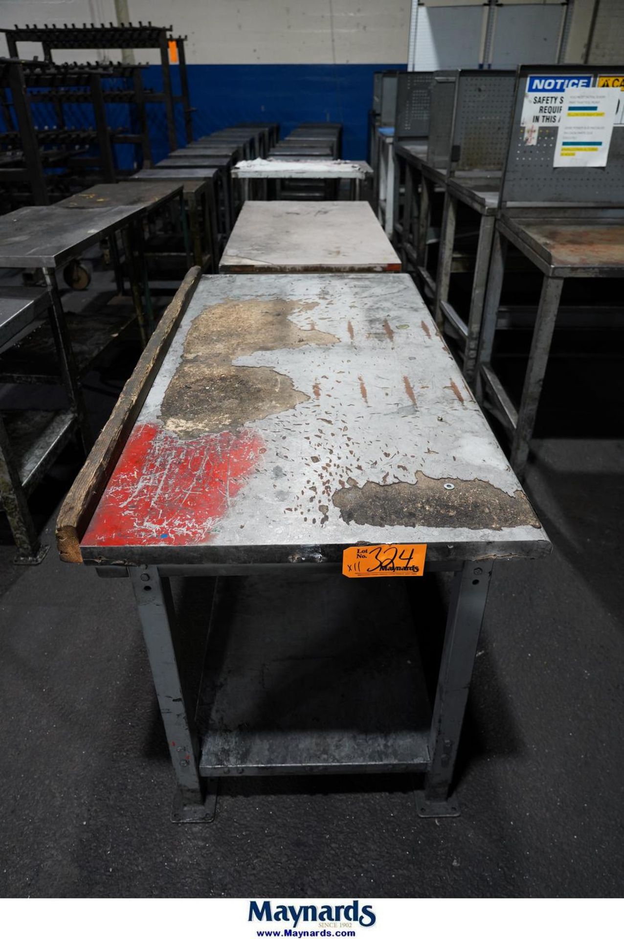 { Choice of lots: 324, 325 } (10) Assorted Tables in (1) Row