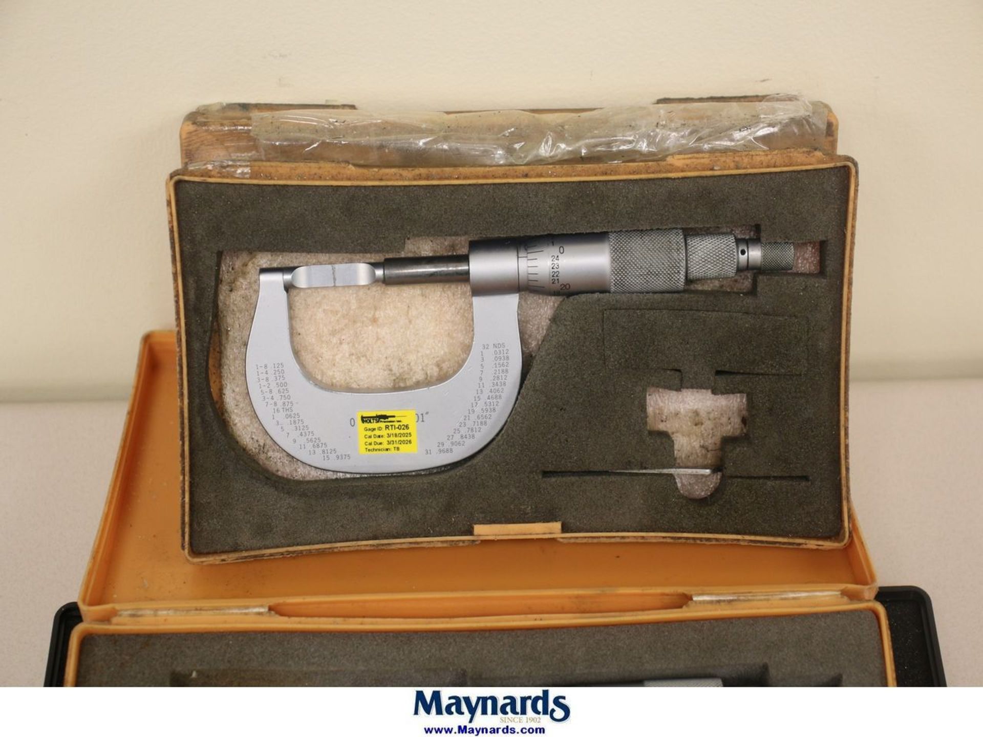 Lot of (3) Blade Micrometers 0-1