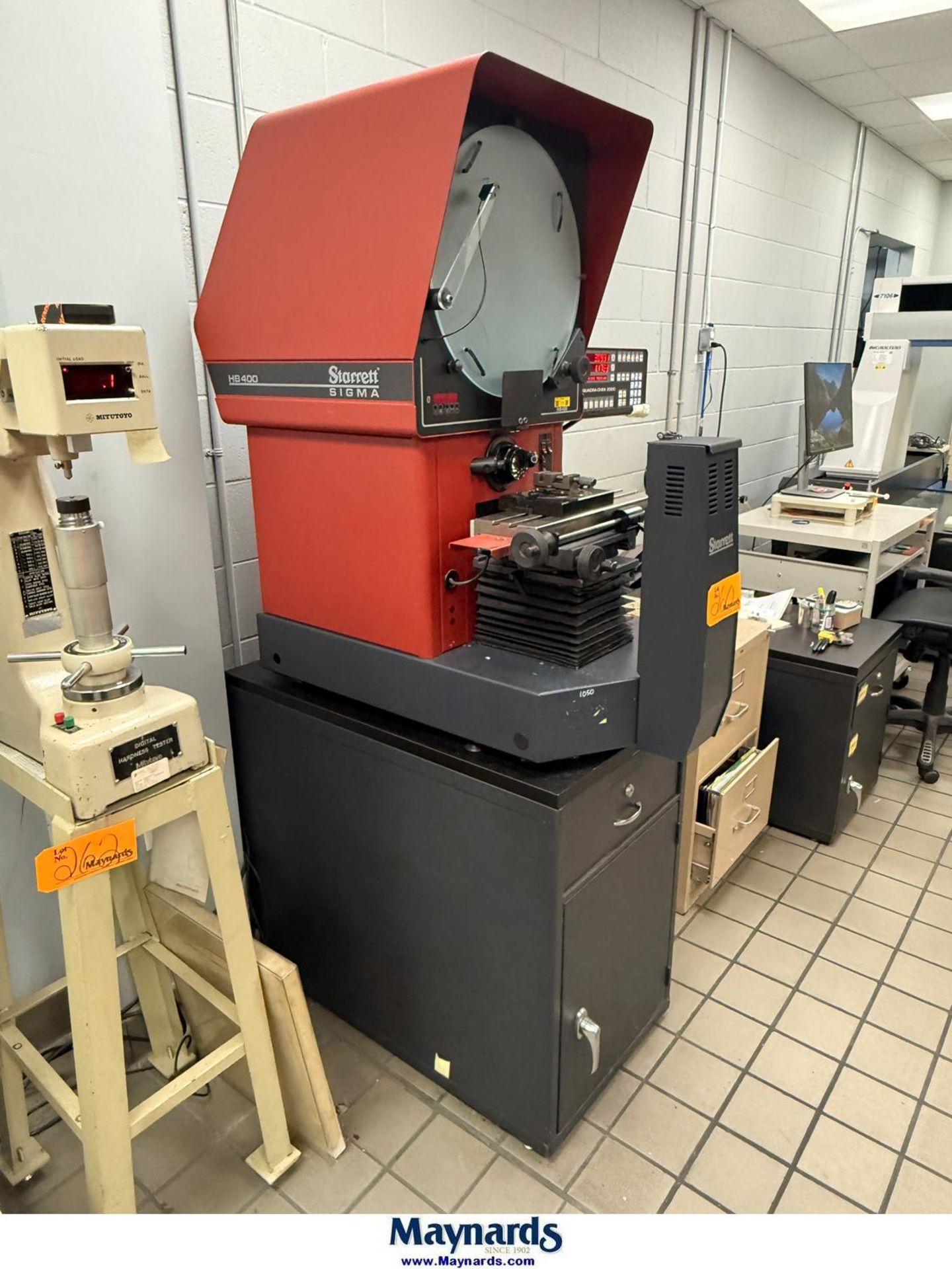 Starrett Sigma HB400 Optical Comparator 17'' Lens 5'' x 17'' work base ...