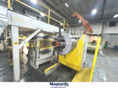 16,000 Lb x 40" Rowe Uncoiler & Straightener