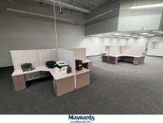 Lot of Office Cubicles