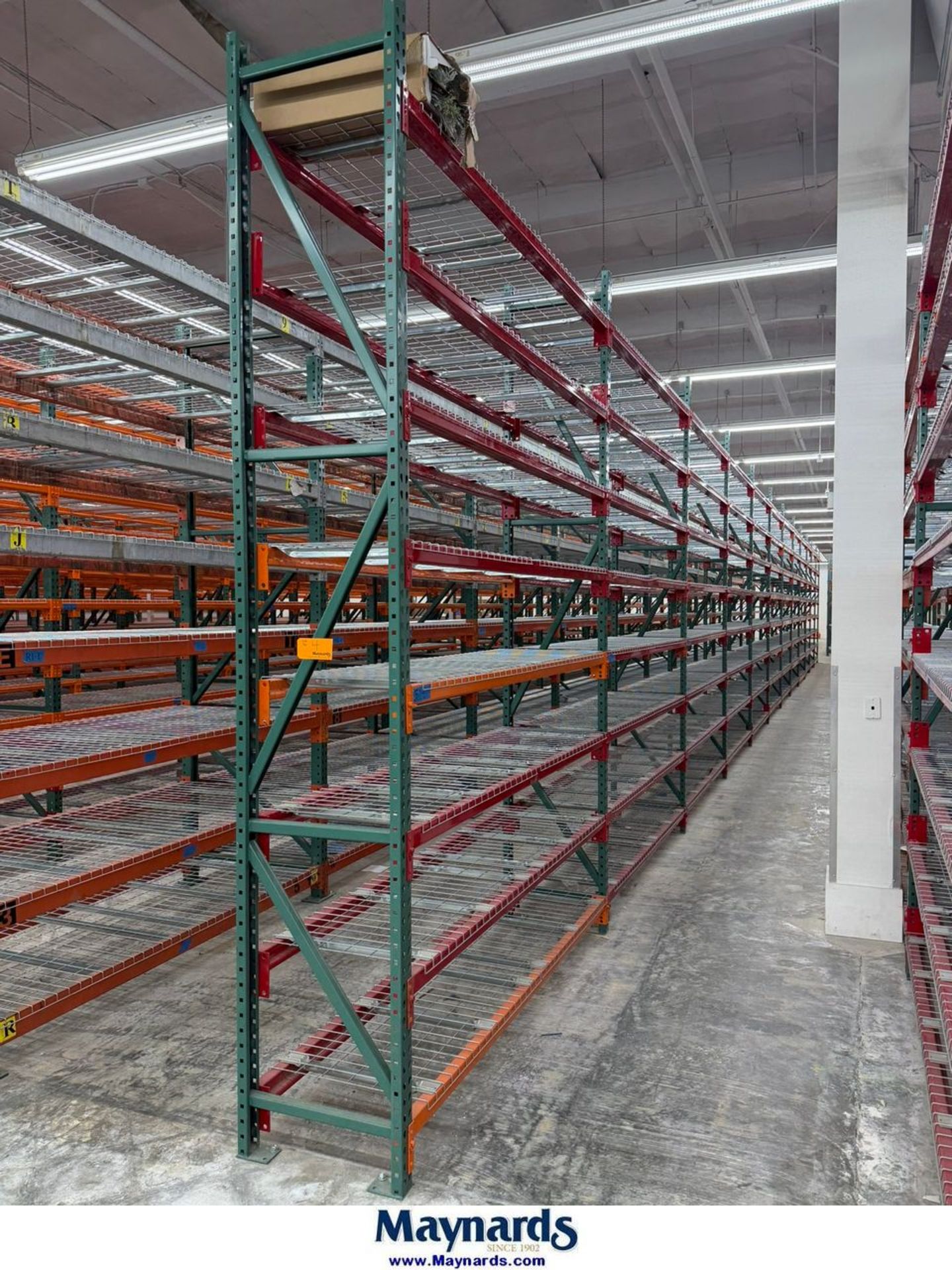 Rectangular Pallet Racking Cross Section (72) Sections of Pallet Racking ; (78) 12' H x 24