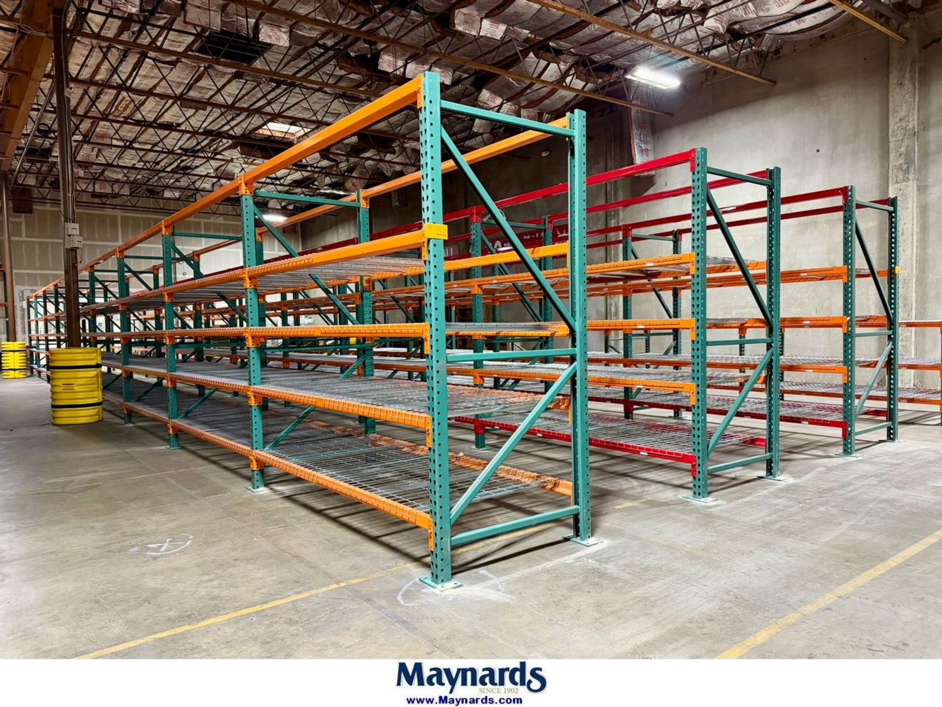 (27) Sections of Pallet Racking (No Contents) ; (30) 8' H x 42